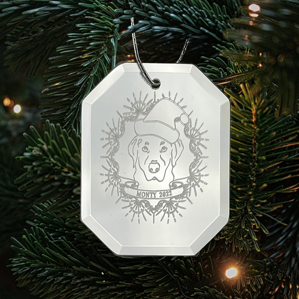 Pet Portrait Ornament Mirror