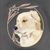 Dog Portrait Leather Tote Bag close up