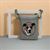 Dog Portrait Crossbody Grey